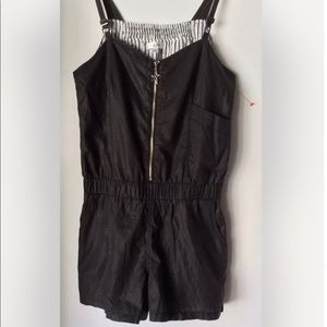 Freebird Overall Jumper ZipUp Shimmer Shorts Romper